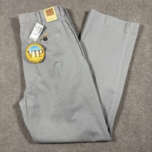 Jos A Bank Light Gray VIP Cotton Chino Pants Men's Size 33x32 NWT